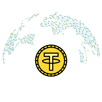 Glowing digital Flash Crypto coin